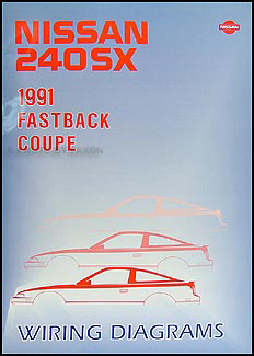 1991 Nissan 240SX Wiring Diagram Manual Original