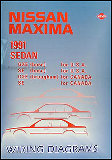 1991 Nissan Maxima Wiring Diagram Manual Original 