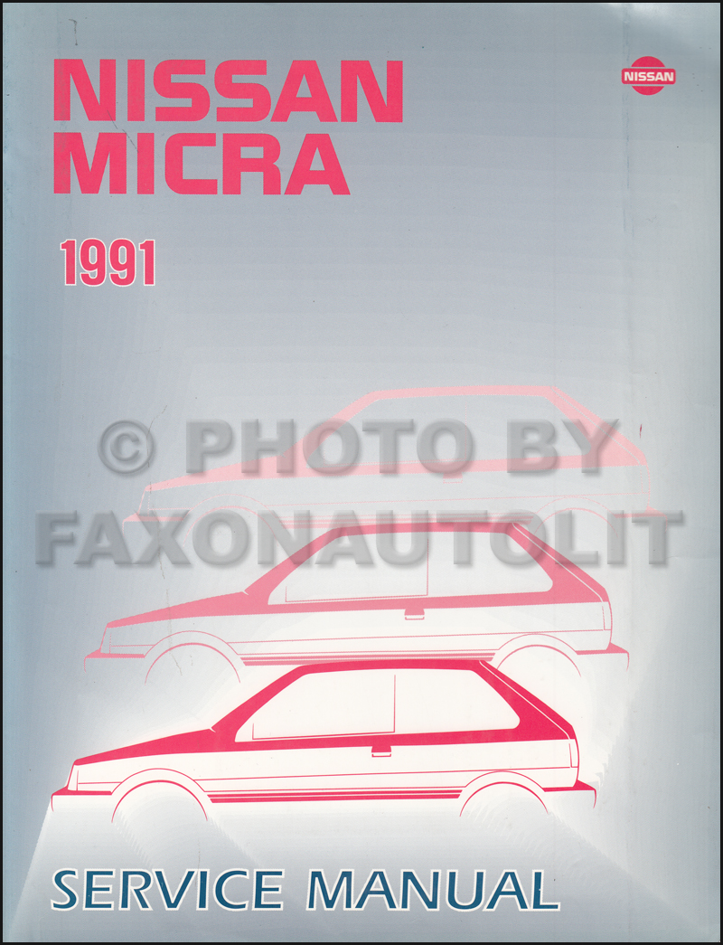 1991 Nissan Stanza Repair Manual Original 
