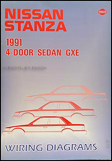 1991 Nissan Stanza Wiring Diagram Manual Original 