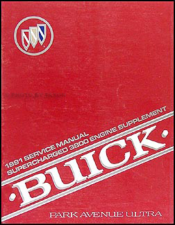 1991 Park Avenue Ultra Supercharged 3800 Engine Repair Shop Manual Supp.