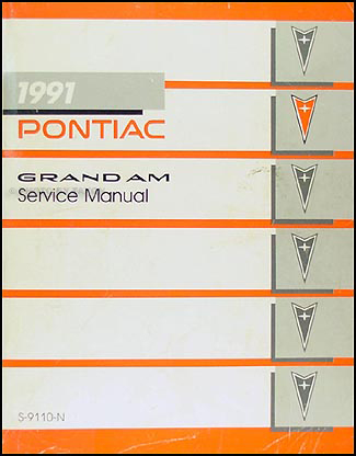 1991 Pontiac Grand Am Repair Manual Original 