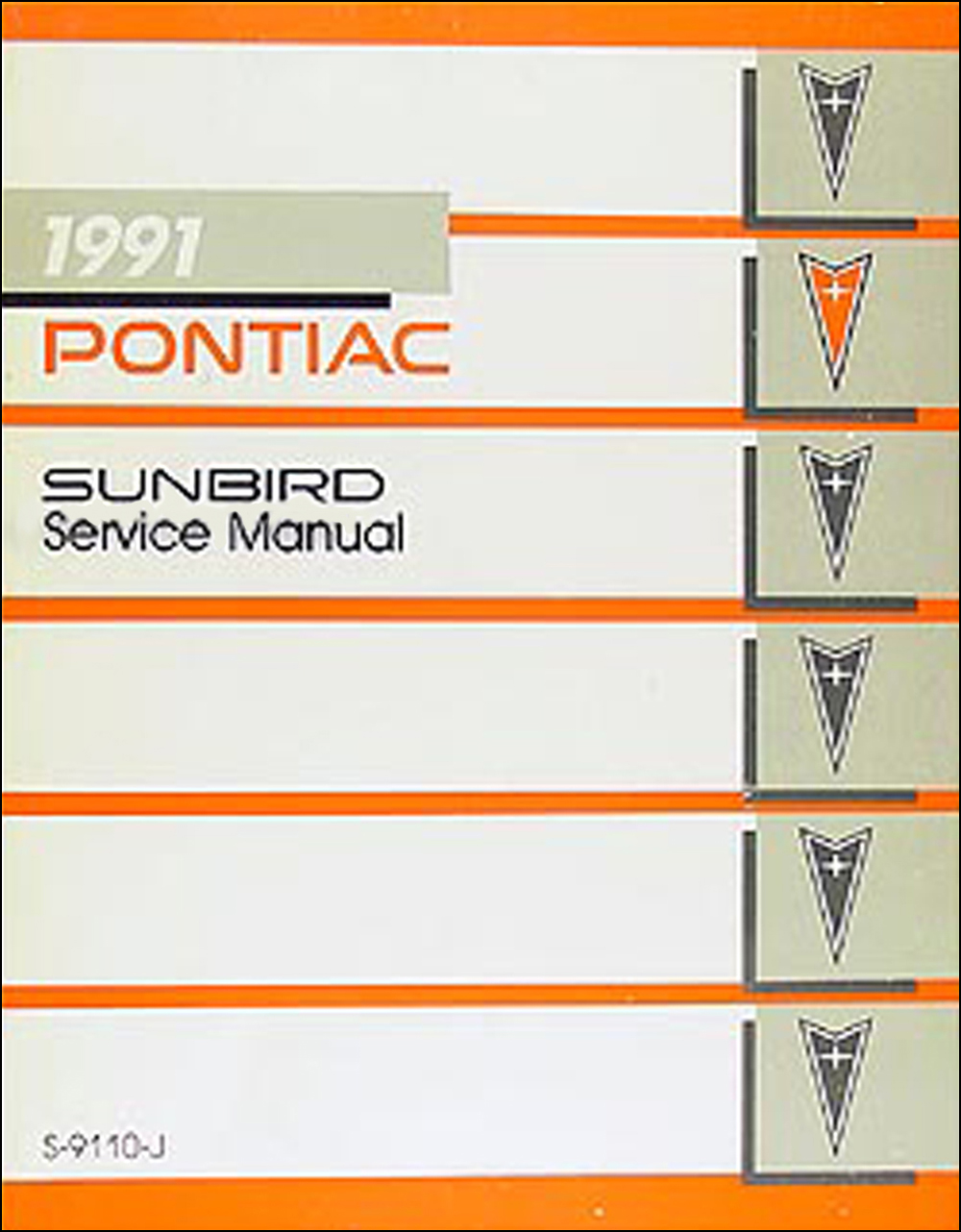 1991 Pontiac Sunbird Repair Manual Original 