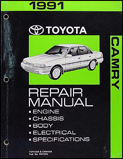 1991 Toyota Camry Repair Manual Original 