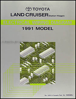 1991 Toyota Land Cruiser Wiring Diagram Manual Original
