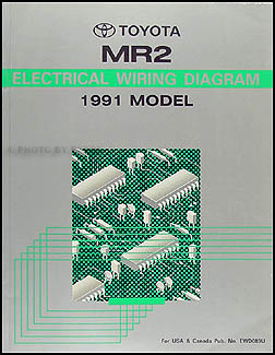 1991 Toyota MR2 Wiring Diagram Manual Original