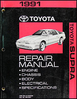 1991 Toyota Supra Repair Manual Original  
