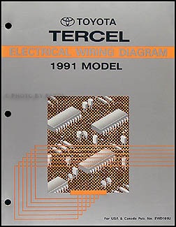 1991 Toyota Tercel Wiring Diagram Manual Original