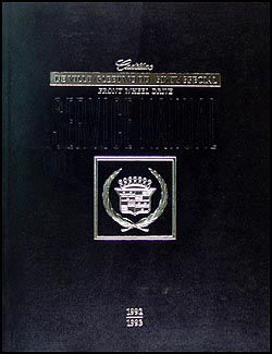 1992-1993 Cadillac Deville Fleetwood and Sixty Special Repair Shop Manual