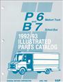 1992-1993 Chevrolet GMC B7 P6 Chassis Parts Book Original School Bus and Forward Control 
