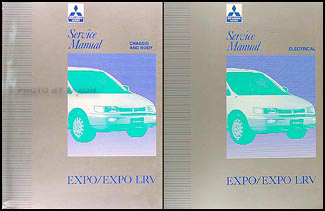 1992-1994 Mitsubishi Expo/Expo LRV Service Shop Manual Original 2 Volume Set