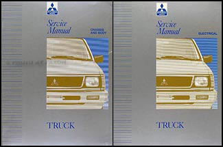 1992-1993 Mitsubishi Truck Repair Manual Set Original