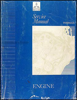 1992-1995 Mitsubishi Engine Overhaul Manual Original