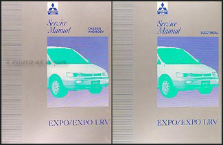1992-1995 Mitsubishi Expo/Expo LRV Service Shop Manual Original 2 Volume Set