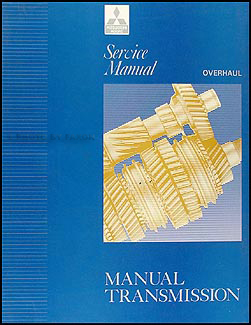 1992-1995 Mitsubishi Manual Transmission Overhaul Manual Original 