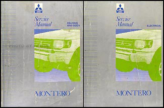 1992-1995 Mitsubishi Montero Repair Manual Set Original