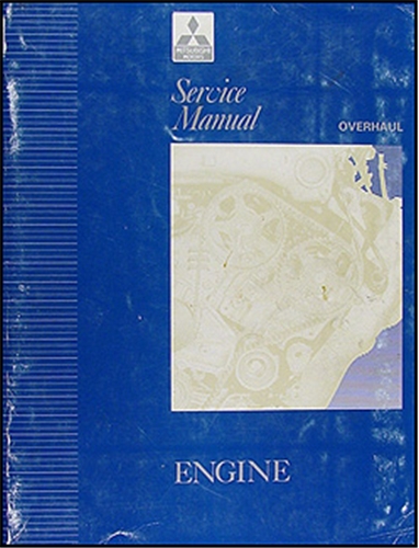 1992-1996 Mitsubishi Engine Overhaul Manual Original