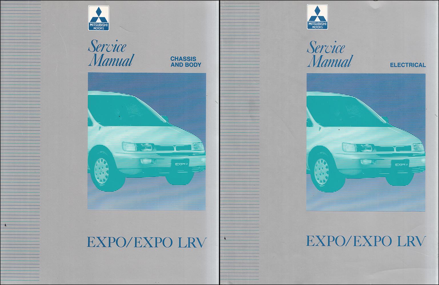 1992-1996 Mitsubishi Expo/Expo LRV Service Shop Manual Original 2 Volume Set
