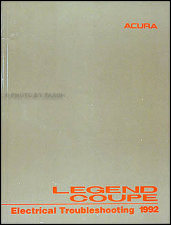 1992 Acura Legend Coupe Shop Manual Original
