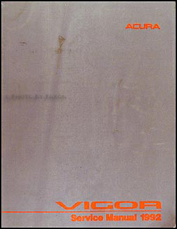1992 Acura Vigor Repair Manual Original