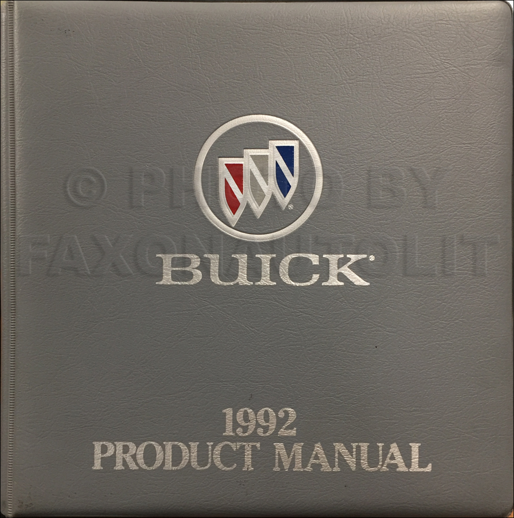 1992 Buick Color & Upholstery, Data Book Dealer Album Original