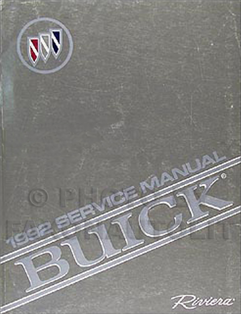 1992 Buick Riviera Shop Manual Original