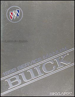 1992 Buick Skylark Shop Manual Original