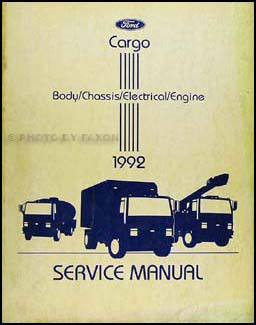 1992 Ford Cargo Repair Manual Original