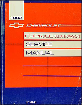 1992 Chevy Caprice Repair Manual Original 
