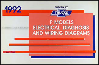 1992 Chevrolet P Motorhome and Forward Control Wiring Diagram Manual