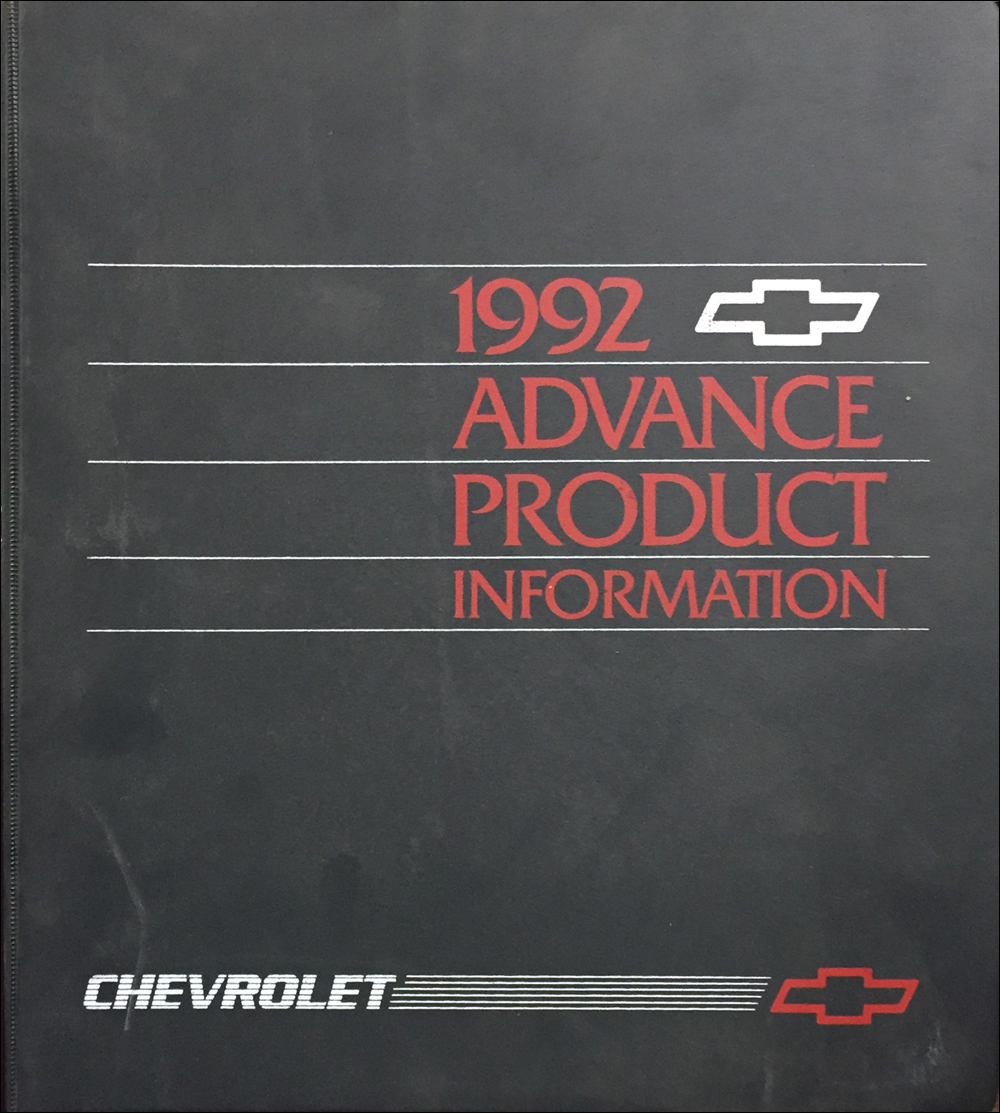 1992 Chevrolet Advance Technical Press Kit Original