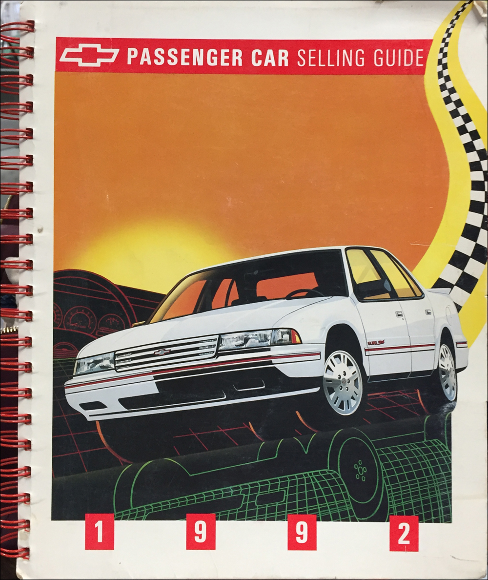 1992 Chevrolet Car Color & Upholstery Dealer Album/Data Book Original
