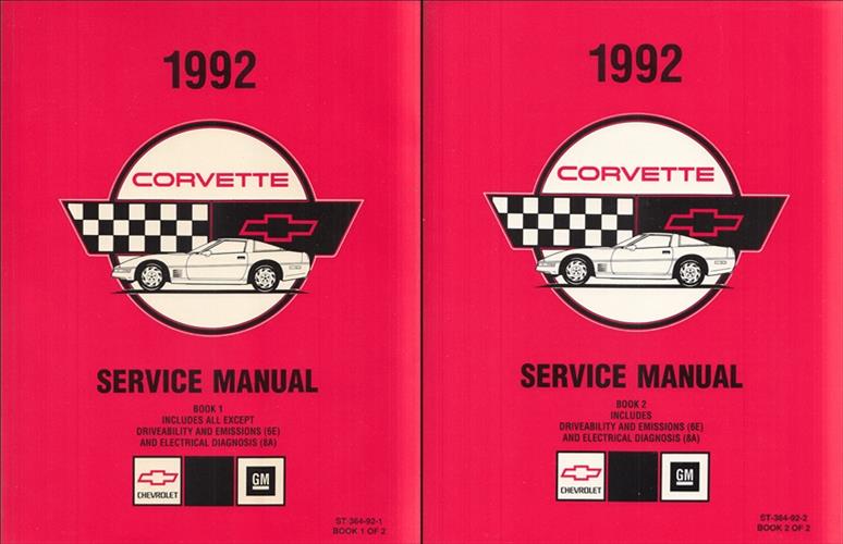 1992 Corvette Shop Manual Original