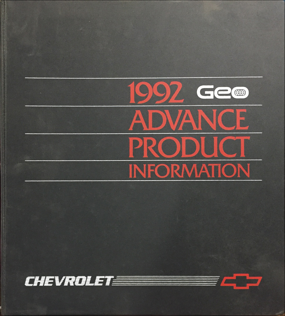 1992 Geo Advance Technical Press Kit Original