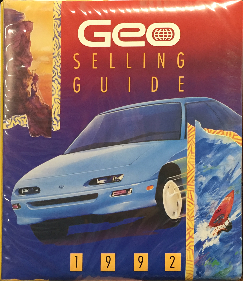 1992 Geo Color & Upholstery Dealer Album/Data Book Original Canadian