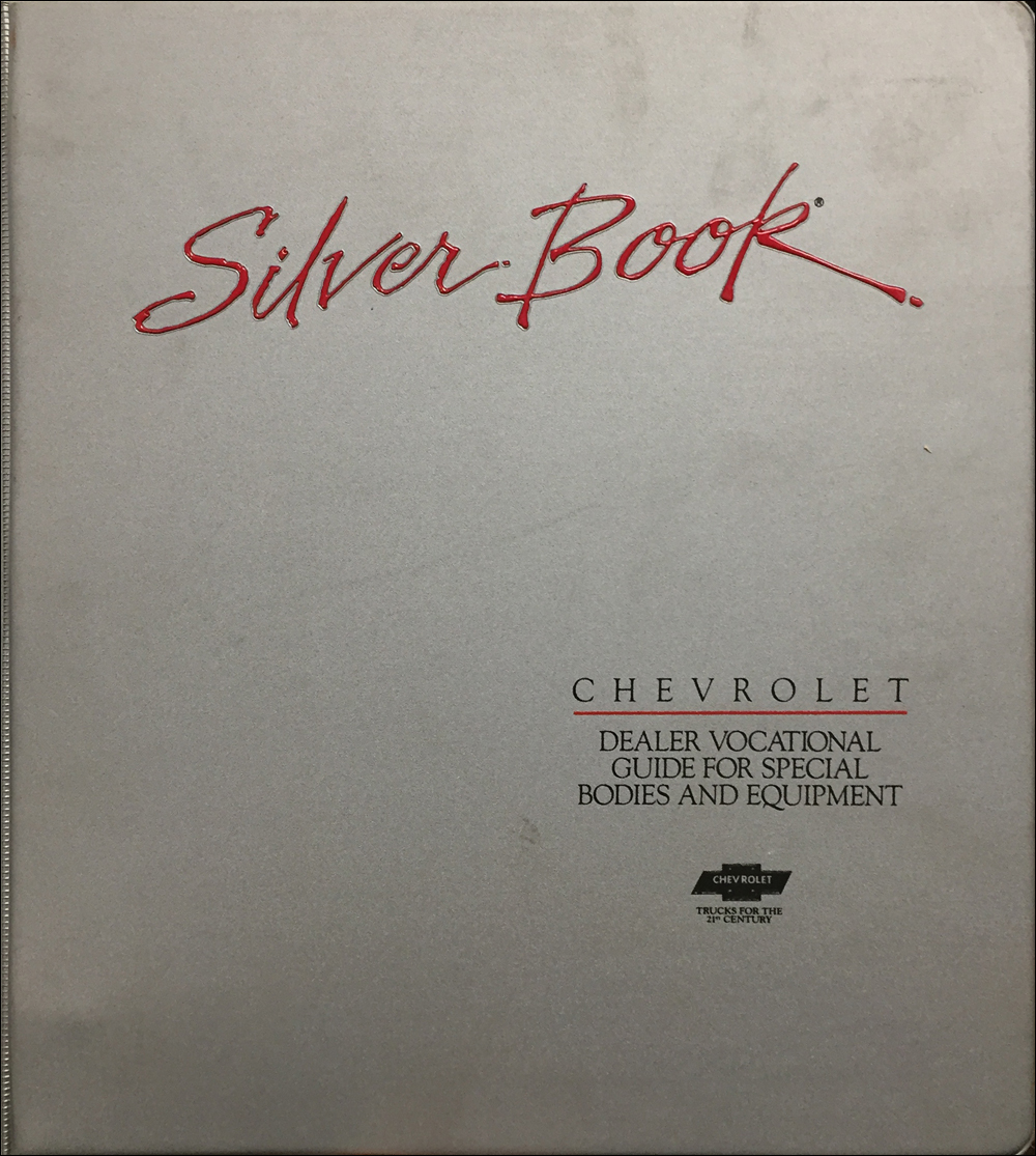 1992 Chevrolet Truck Silver Book Special Equipment Dealer Album