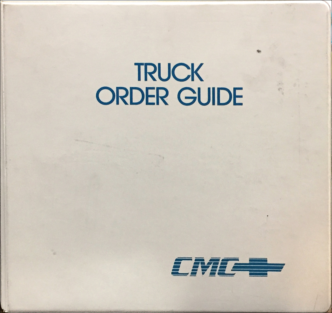 1992 Chevrolet Truck Order Guide Dealer Album Original