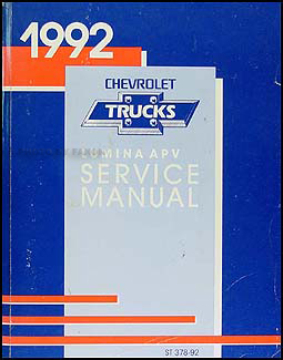 1992 Chevy Lumina APV Minivan Repair Manual Original 