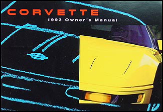 1992 Chevy Corvette Owner's Manual