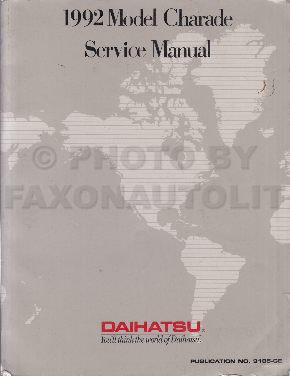 1990 Daihatsu Charade Original Repair Manual