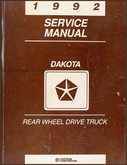 1992 Dodge Dakota Repair Manual Original 