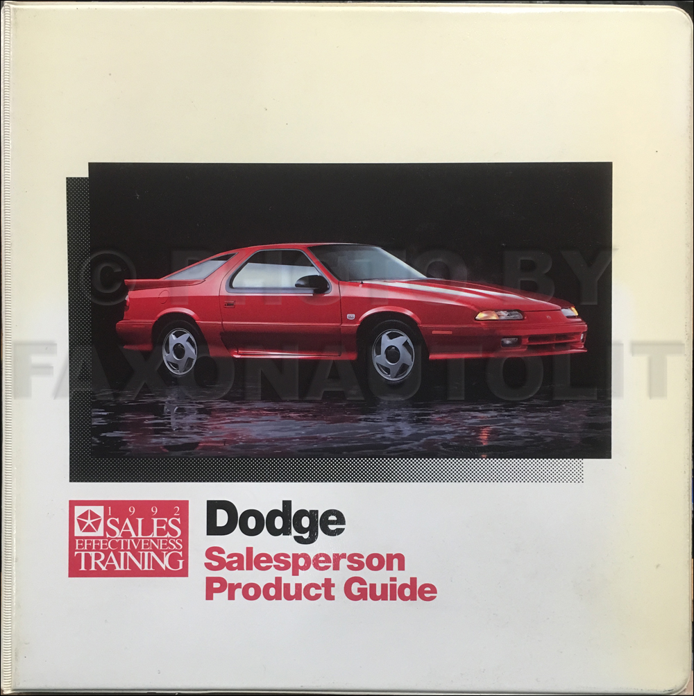 1992 Dodge Salesperson Product Guide Album Original