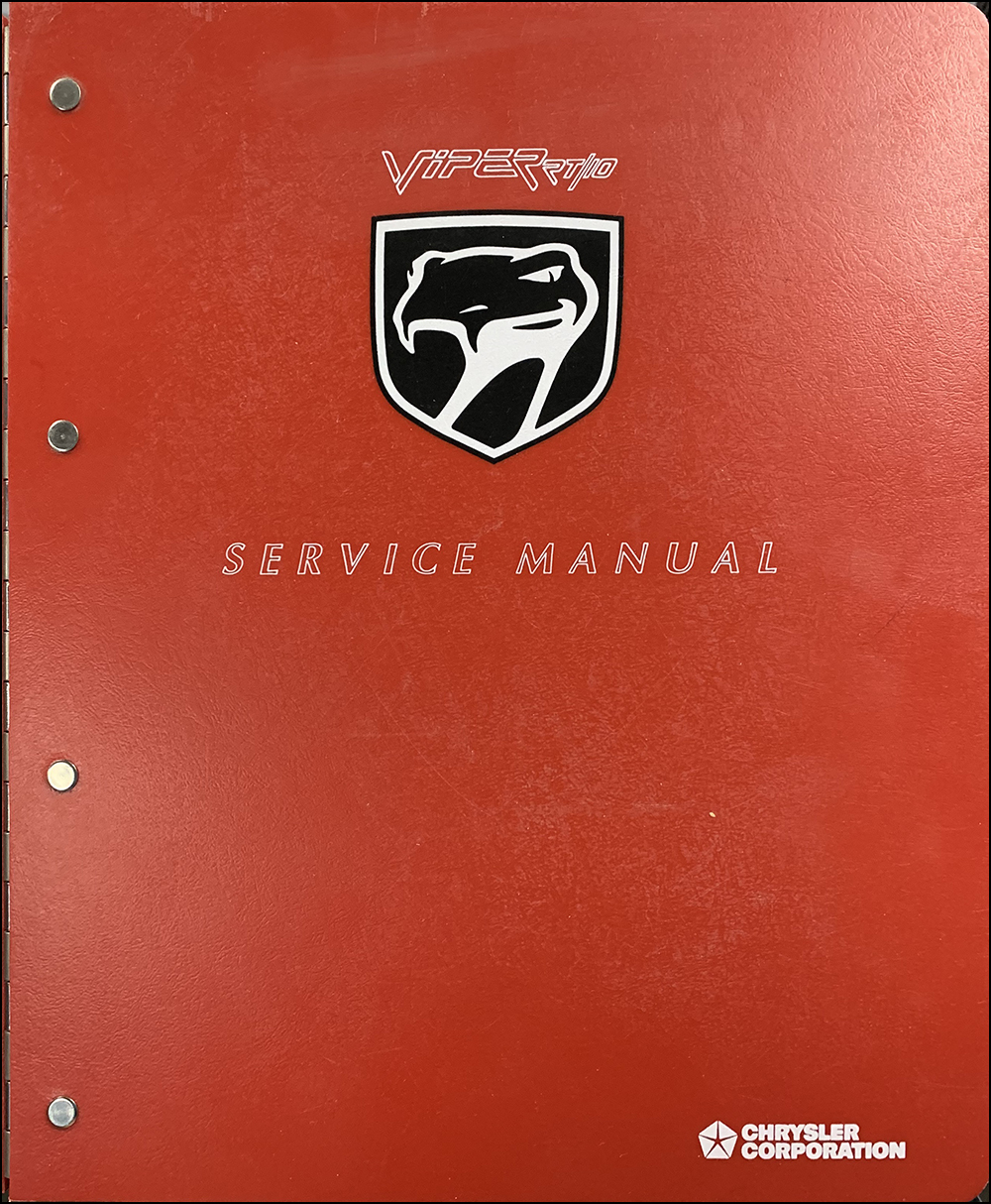 2003 Dodge Viper Repair Manual Original 