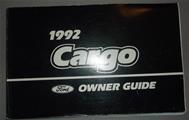 1992 Ford Cargo Owner's Manual Original