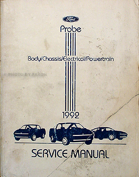 1992 Ford Probe Original Repair Manual GL LX GT