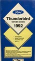 1992 Ford Thunderbird Owner's Manual Original