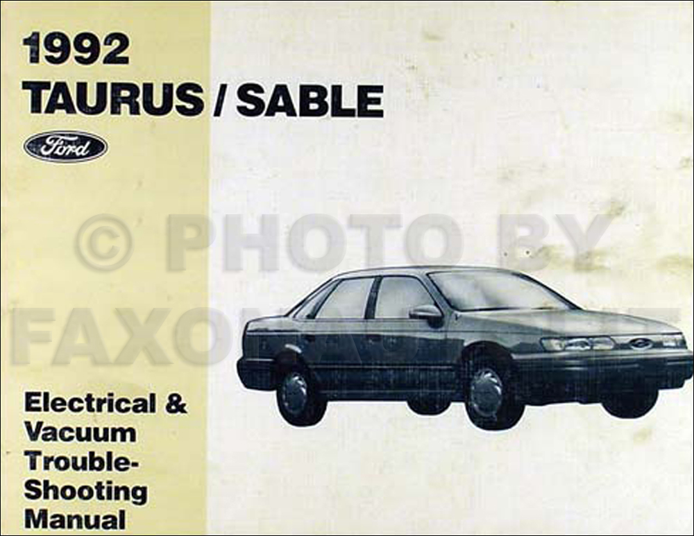 1992 Ford Taurus and Mercury Sable Electrical Troubleshooting Manual