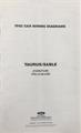 1992 Ford/Mercury Foldout Wiring Diagrams Original - Select your model from the list