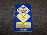 1992 Ford Thunderbird Owner's Manual Original