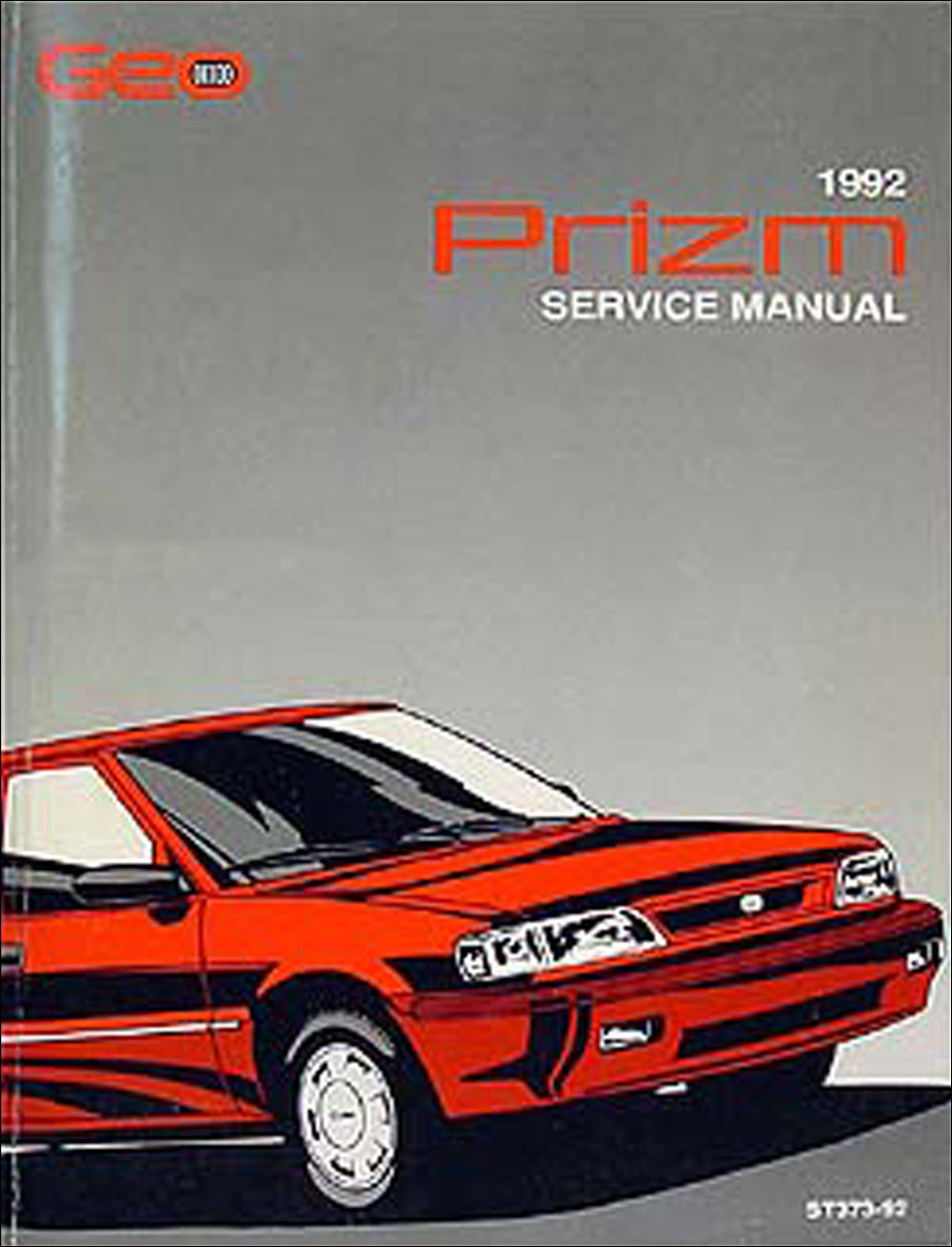 1992 Geo Prizm Repair Manual Original 